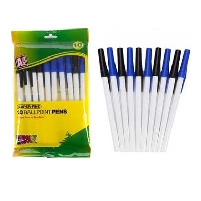 Ballpoint Set Black And Blue 10 Pack