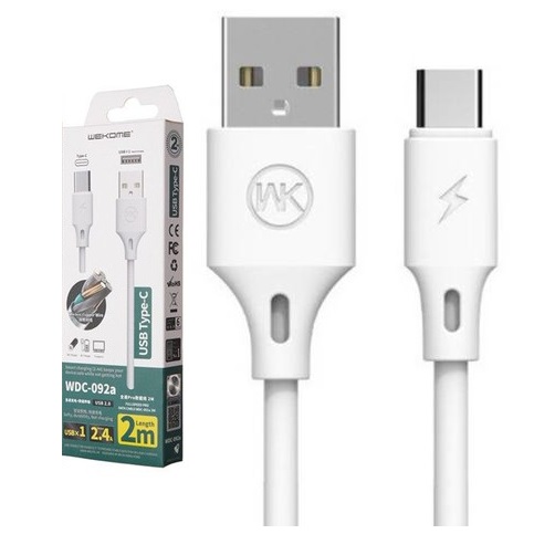 Usb Type-c Cable 2 Meter Long 2.4a, Model Wdc-092a