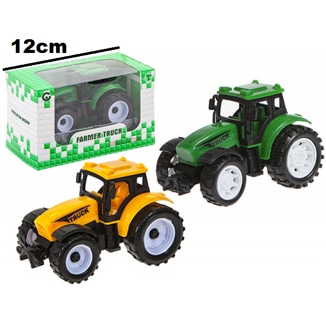 Tractor Yellow And Green Pull Back Model for Age 3+