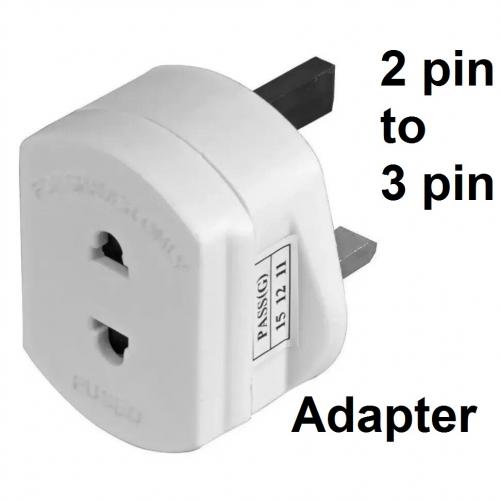 Shaver Adapter 2 pin to 3 pin 