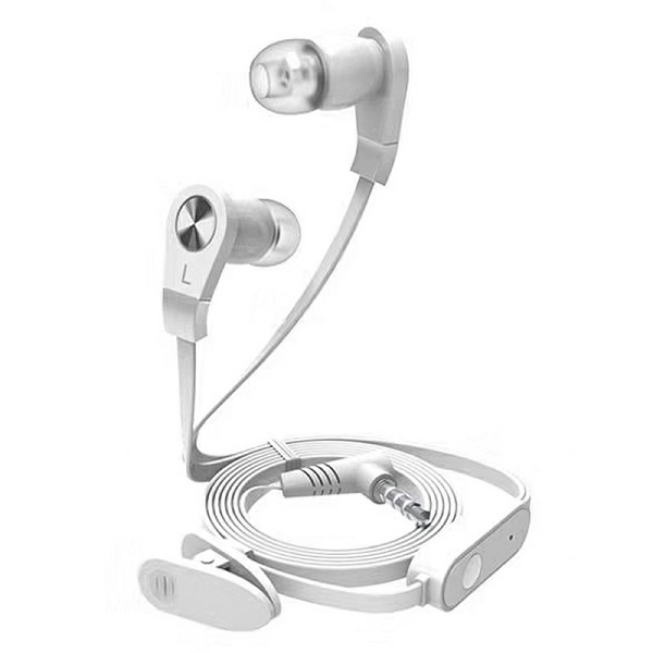 Earphone JM02 Stereo Sound Hands-Free Microphone Flat Cable 