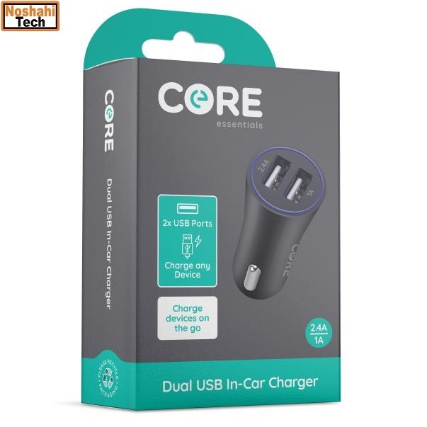 Charger 5v 2.1a Core Dual Usb In-car Charger Usb Adapter Black 