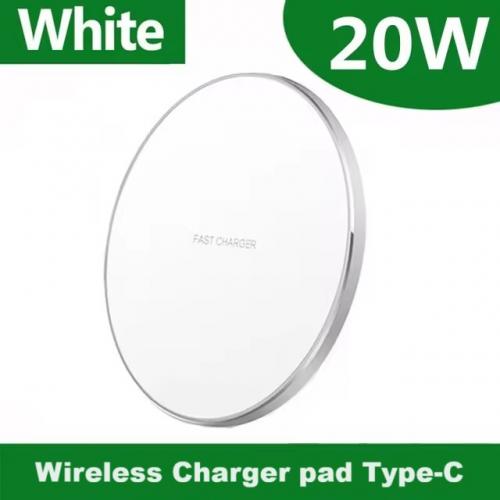 Wireless Fast Charging Pad Type C 20w Charger For Samsung Iphone 