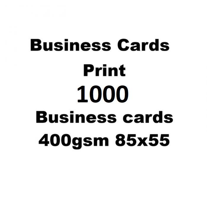 Print Business Card 85x55 1000 Full Color Single Sided Free Design 